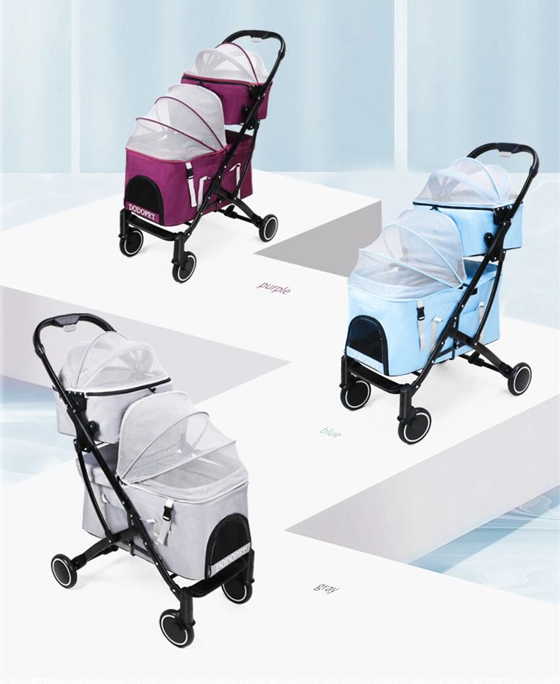 2 dog pet stroller