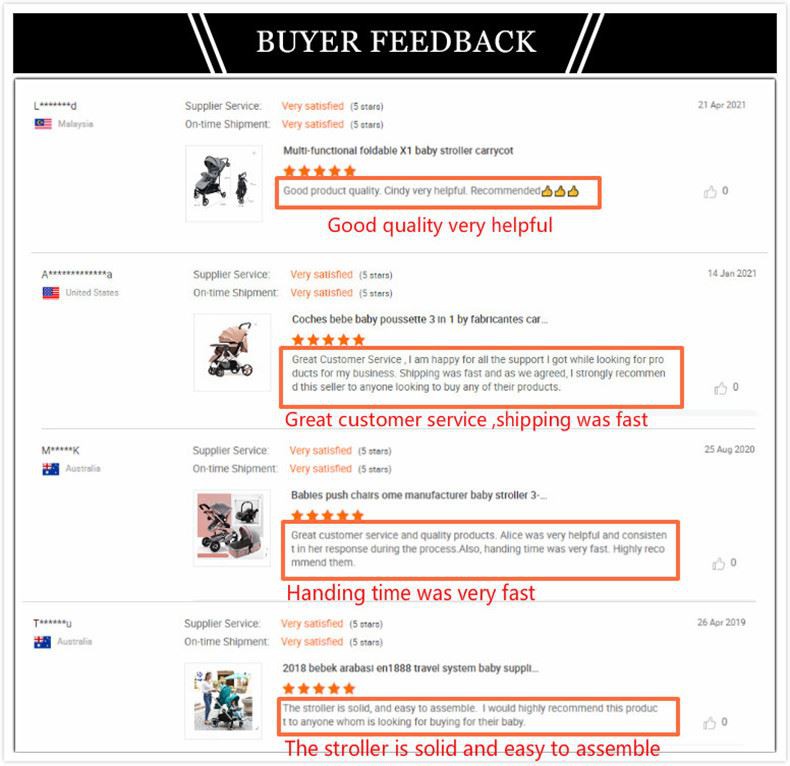 Customer comments on stroller 790