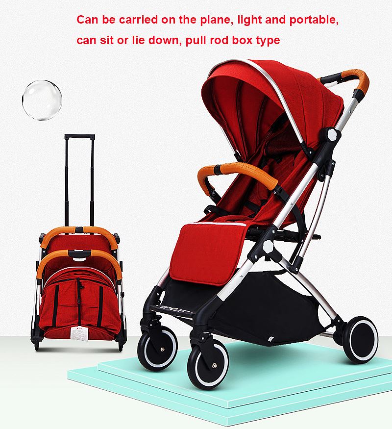 Foldable travel stroller