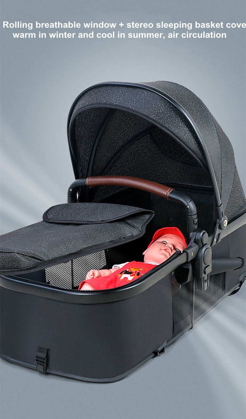baby stroller 3 in 1 luxury baby pram