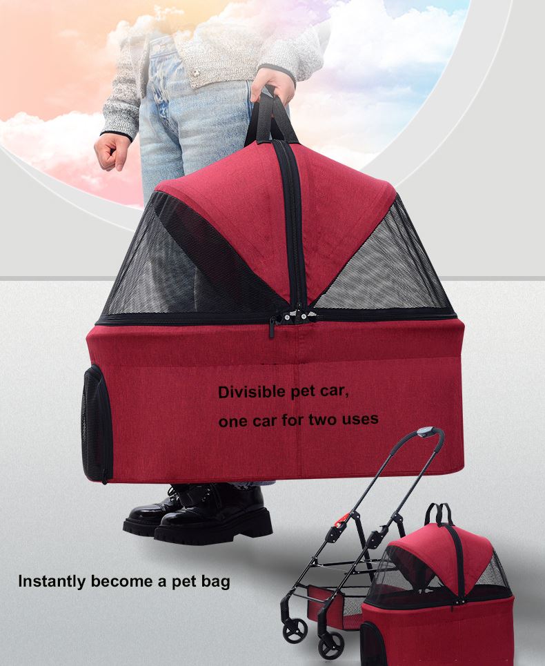 Pet dog stroller
