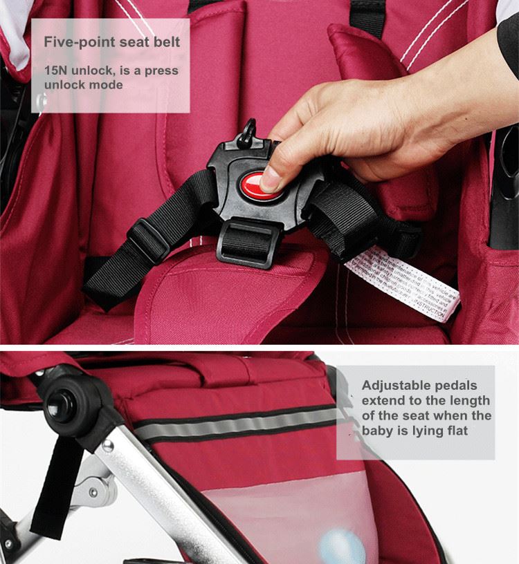 double plastic stroller