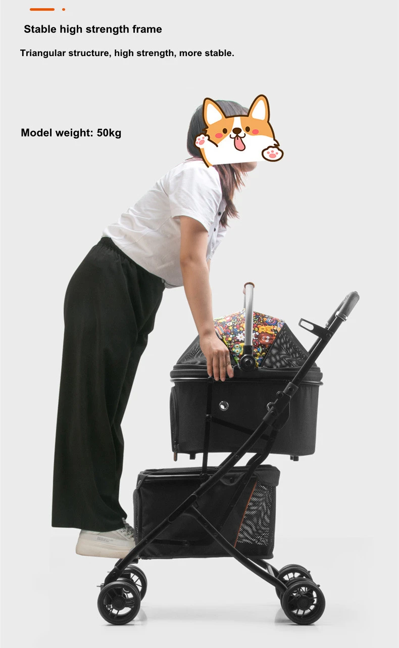 dog stroller cat cart carrier