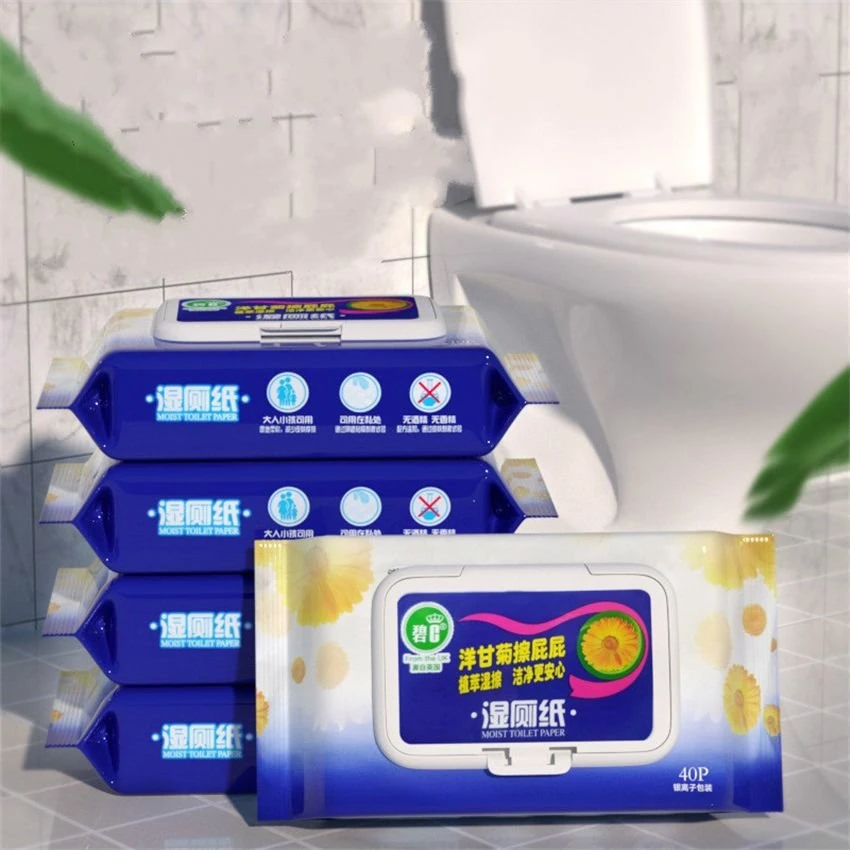 Lingettes de toilette jetables