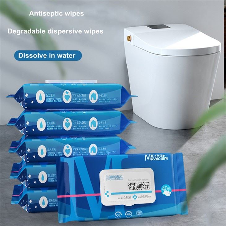 Lingettes humides rinçables
