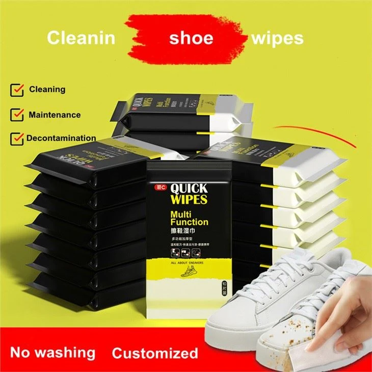 Lingettes nettoyantes pour chaussures