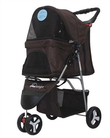 Poussette pour animaux de compagnie 3 roues